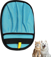 Pulitore di pelo per animali con guanto a 5 dita per mobili, tappeti, auto e abbigliamento, prodotto riciclabile per la pulizia, colore blu chiaro