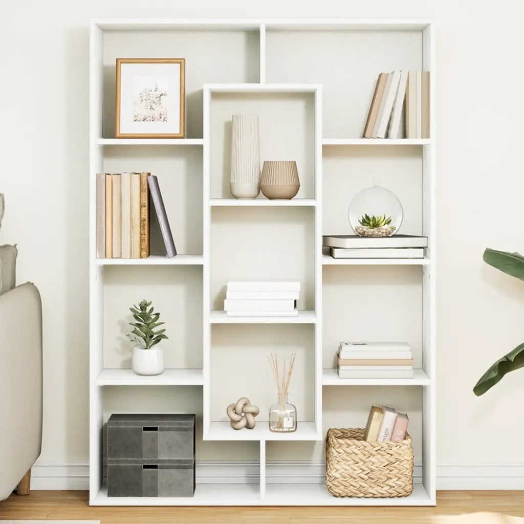 Libreria Bianca 102x29x143 cm in Legno Multistrato 3310298