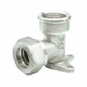 Gomito Femmina Con Flangia In Ottone Con O R D.14X1/2"
