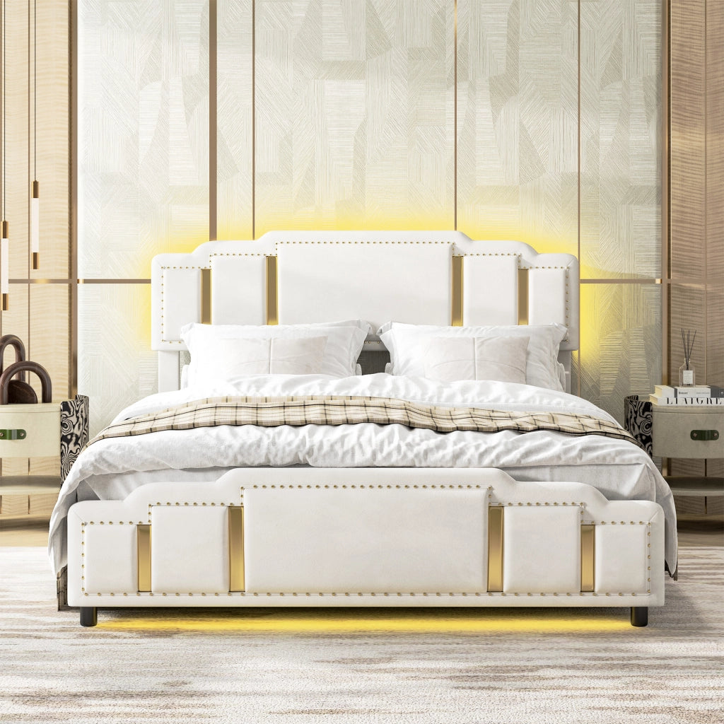 Letto contenitore matrimoniale ¨C Minimal ¨C beige 160x200 cm
