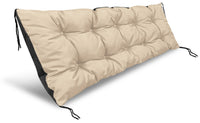 AIO FACTORY Cuscino da giardino impermeabile beige 120x40 cm per panca in pallet