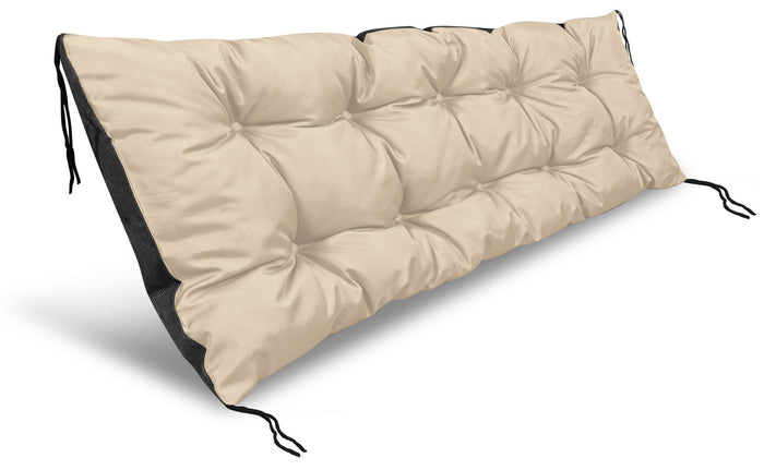 AIO FACTORY Cuscino da giardino impermeabile beige 120x40 cm per panca in pallet
