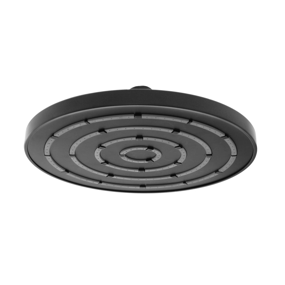 Soffione doccia Ø 20 cm in finitura nero anticalcare Hidra