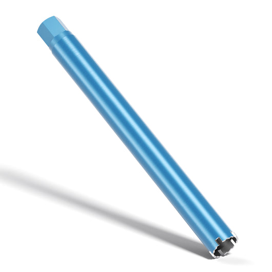 Punta diamantata per carotatrice Ø 52 mm, lunghezza 450 mm, UNC 1¼, ingranaggio a denti elicoidali per carotaggio a umido, corona diamantata per calcestruzzo, pietra, granito