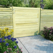 Cancello per Steccato in Legno di Pino Impregnato 100x100cm cod mxl 43556