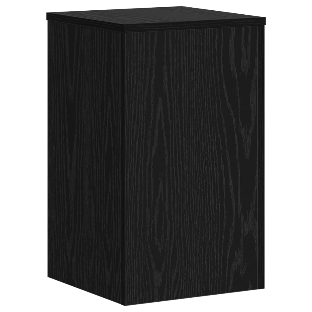 Supporti per Piante 2 pz Rovere Nero 30x30x50 cm Legno ingegnerizzato