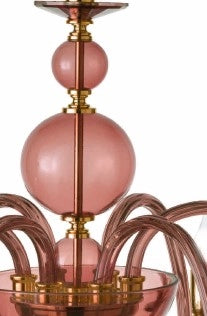 LUMETTO VIVALDI 1 LUCE BORGOGNA ORO ATTACCO E14 D.14CM
