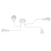 VECTOR Lampada da soffitto 4x15W LED E27 Acciaio Industriale Illuminazione moderna Bianco