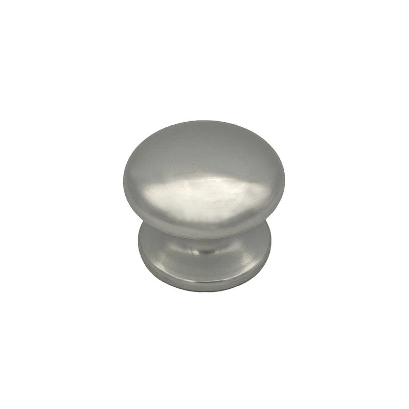 Pomolo fisso per porta SAGUATTI 173/70AB in alluminio argento lucido