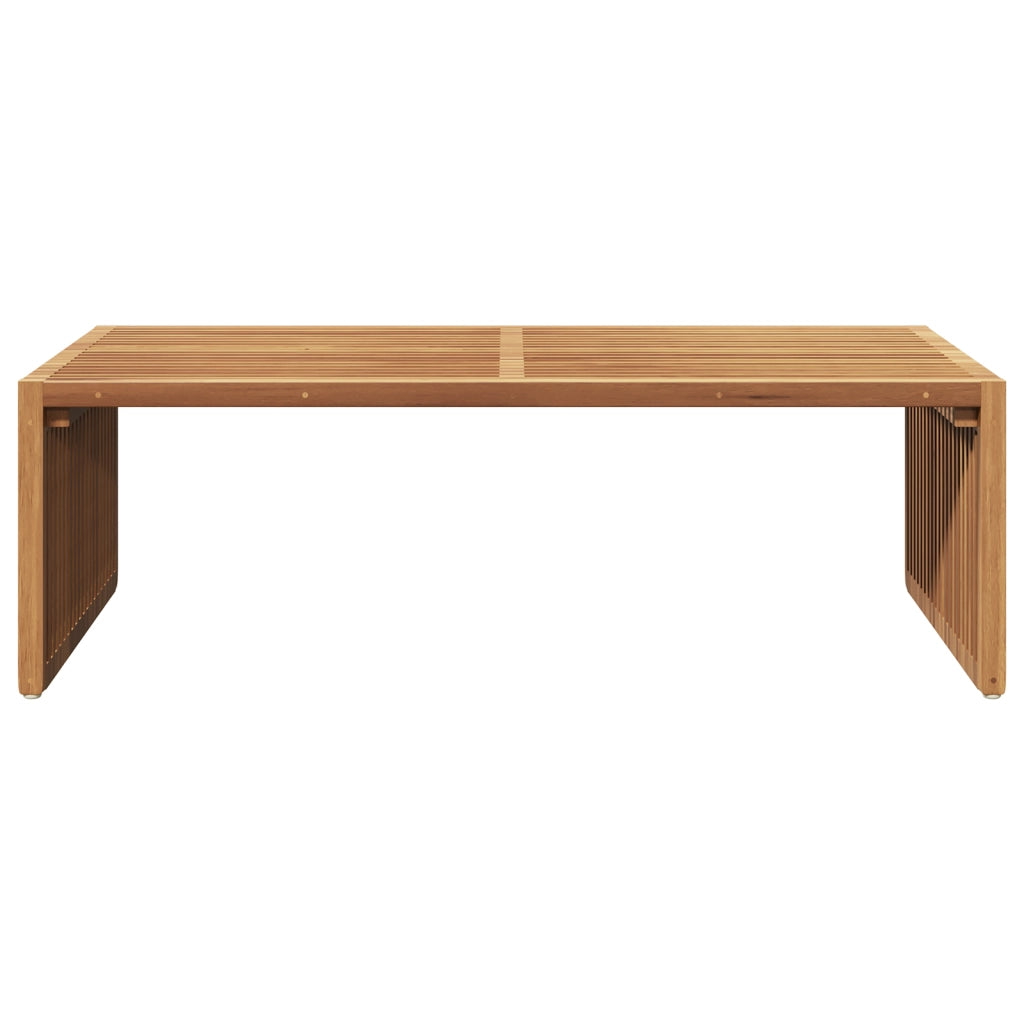 Tavolo Laterale da Giardino 110x55x35.5 cm Legno Massello di Teak
