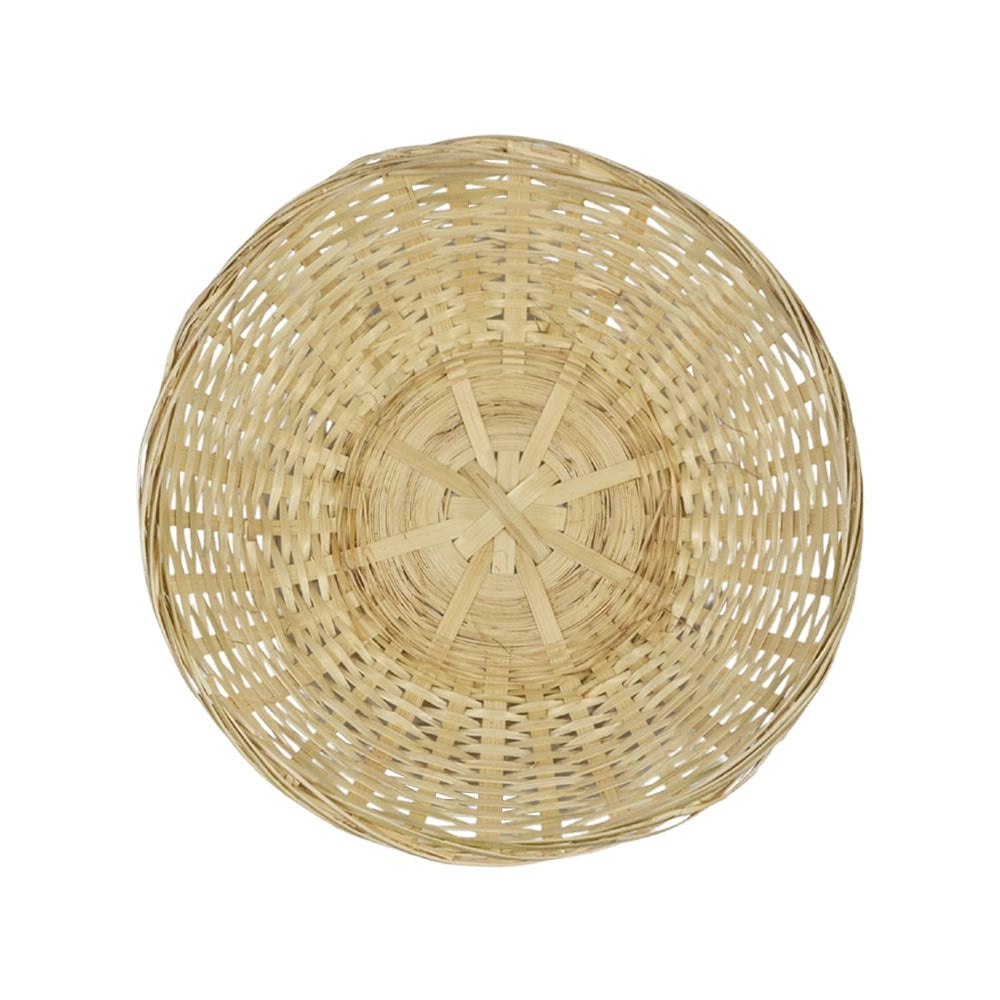 Ceste Cestini espositore intrecciati rotondi x10 fibra naturale cm 20 x 20 x h 7