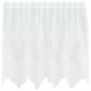Tenda in Pizzo con tende Floreale Bianco 80 x 150 cm Poliestere