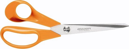 Serra universale - lunghezza: 21 cm per destri - colore arancione 1005148, ideale per lavoro di fai da te, cucito e ufficio