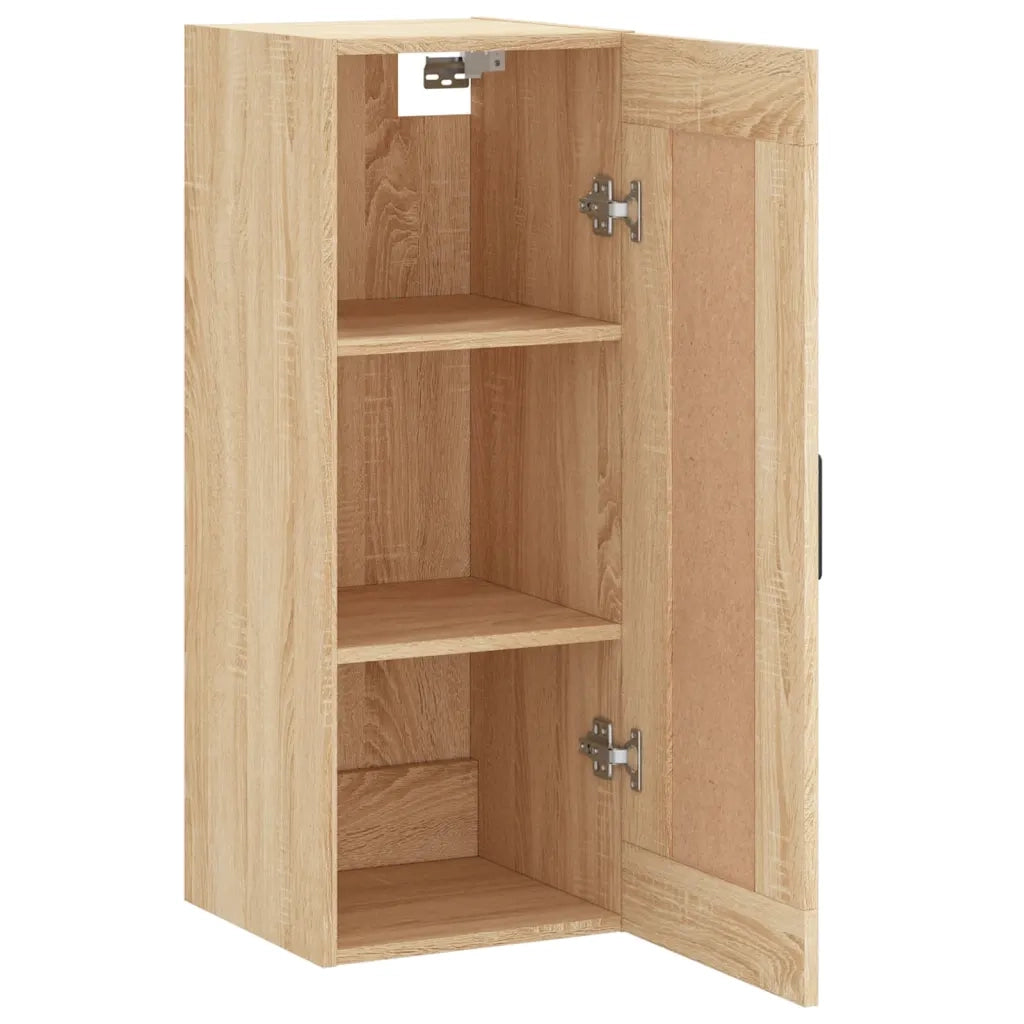 vidaXL Mobile a Parete Rovere Sonoma 34,5x34x90 cm Legno Multistrato