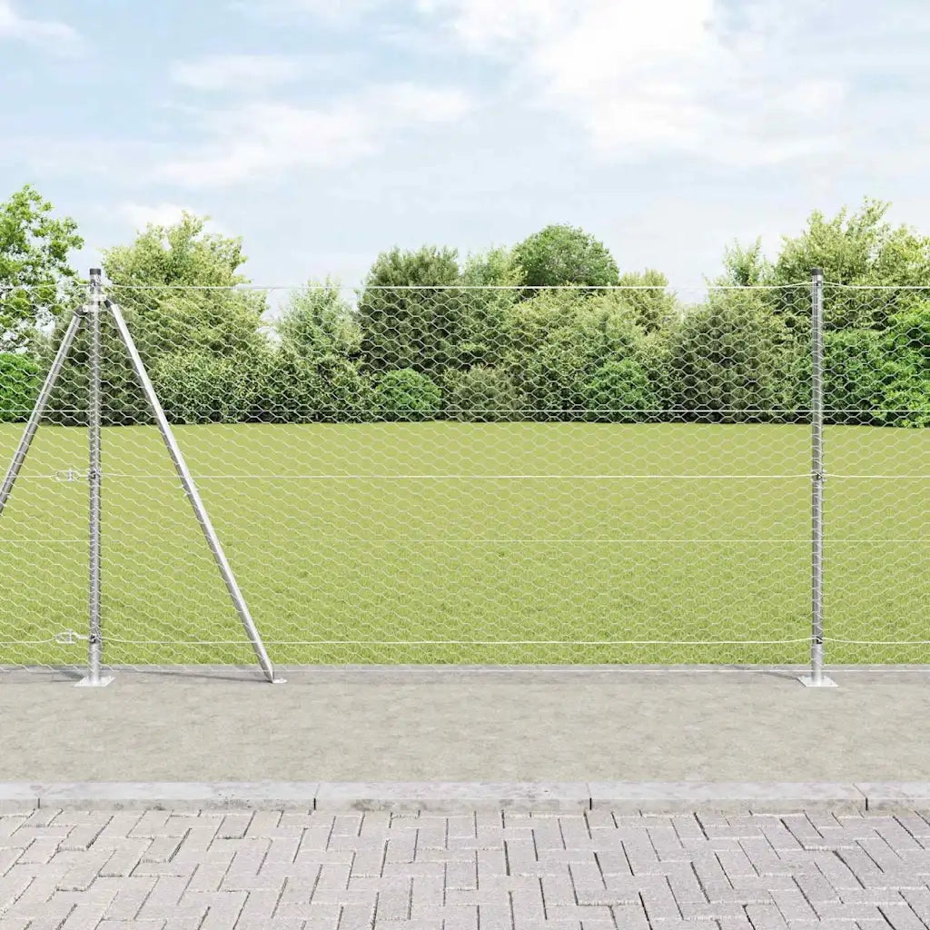 Palo della recinzione Argento 25 x 1,2 m (rete da 36 mm)