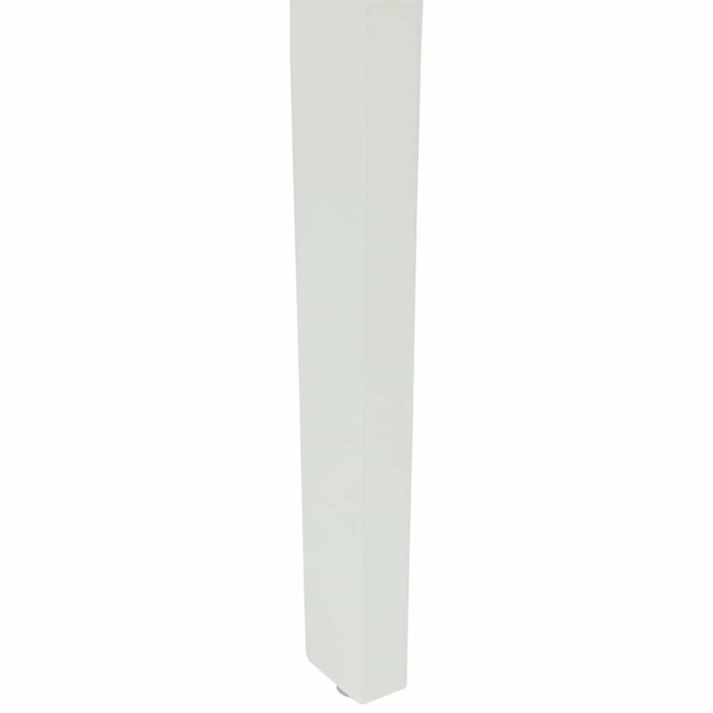 Sedia da pranzo 2 pcs Bianco e marrone Legno di gomma solido