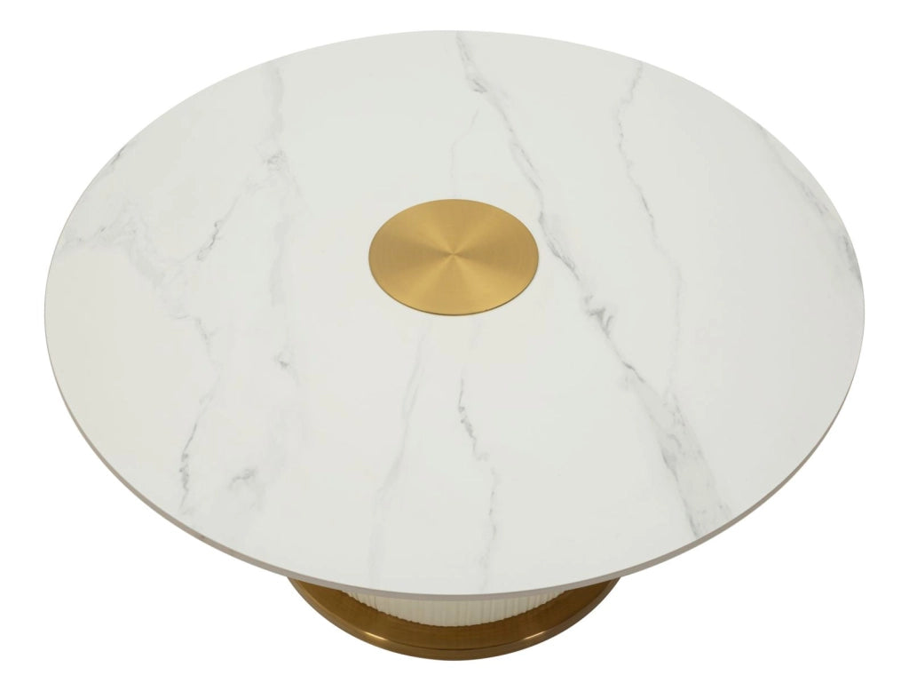 Tavolino Da Caffe' Nova Cm Ø 80X39,5 Elegante E Moderno