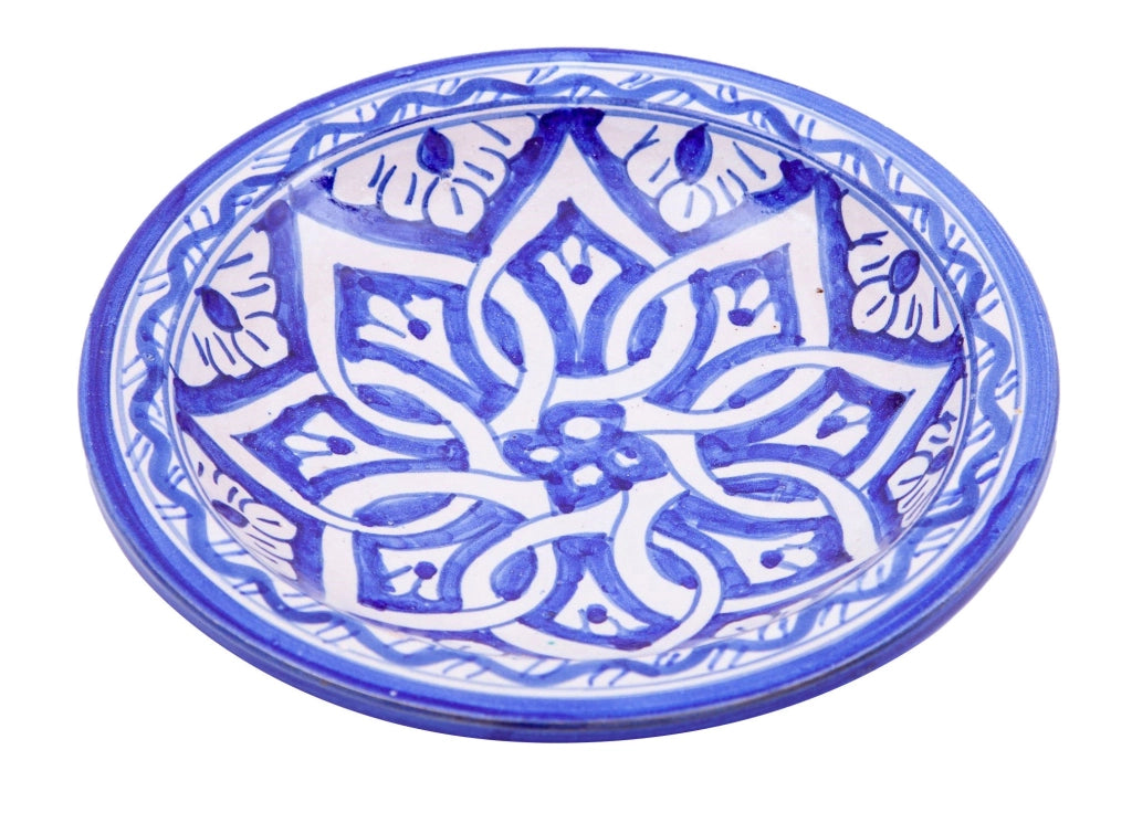 Biscottini Piatto in ceramica decorato a mano