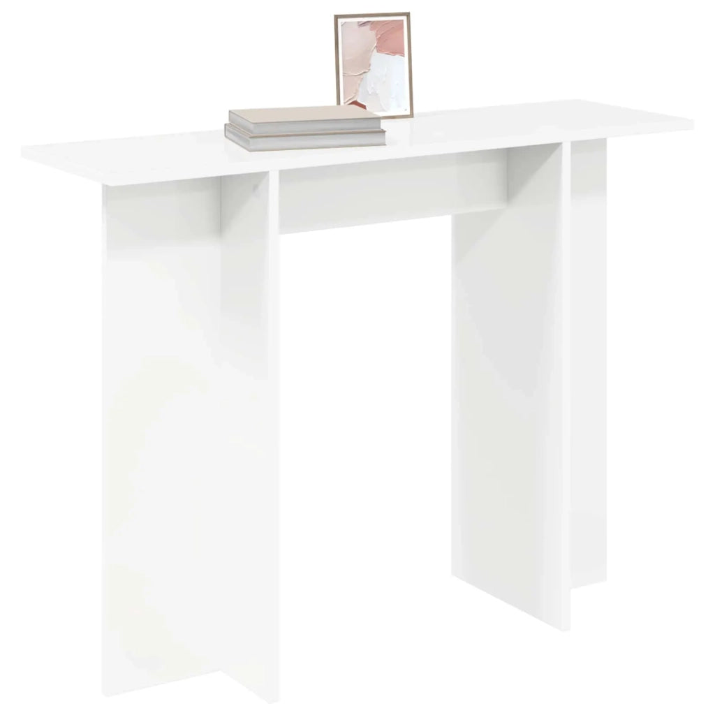 Tavolo consolle Bianco 100 x 30 x 75 cm Legno ingegnerizzato
