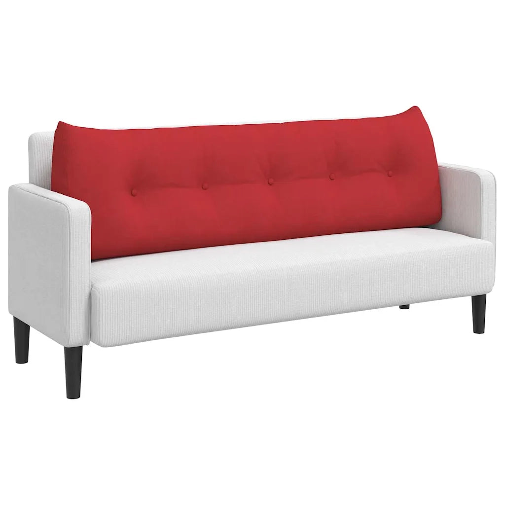 Cuscino per Schiena Rosso 160 x 24 x 50 cm Tessuto