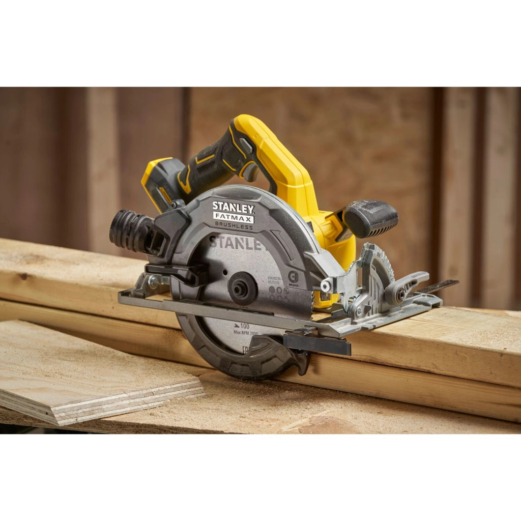 Sega circolare Stanley FATMAX SFMCS551B-XJ 18V Brushless Ø190 mm – profondità 65 mm, solo corpo macchina