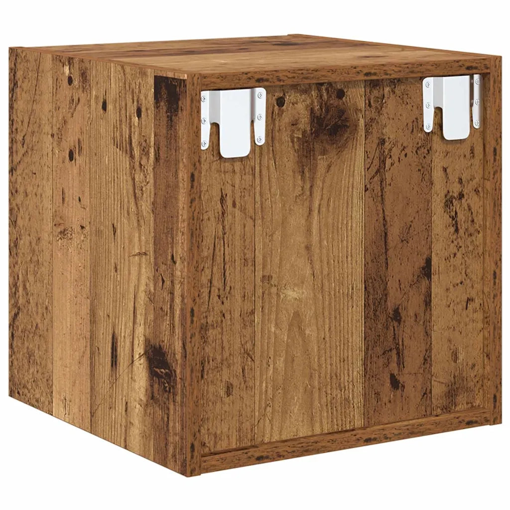Armadietto a muro con lo scaffale Legno vecchio 37 x 37 x 37 cm 875072