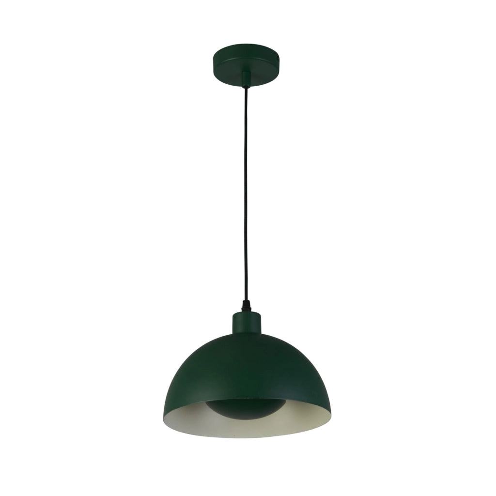 Ciondolo Mars 1LT, metallo verde opaco e interno crema