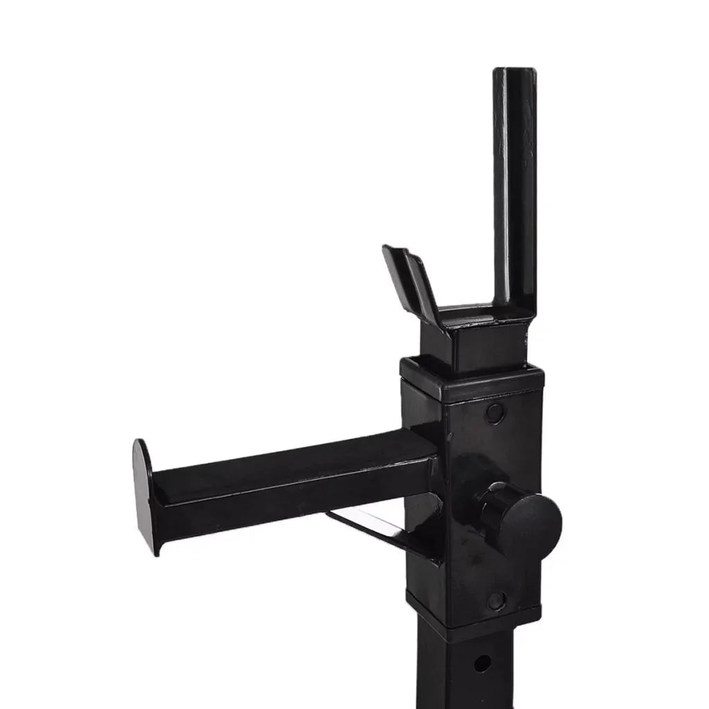 Supporto per bilanciere da sollevamento pesi a 12 livelli bianco/nero 02_0000727