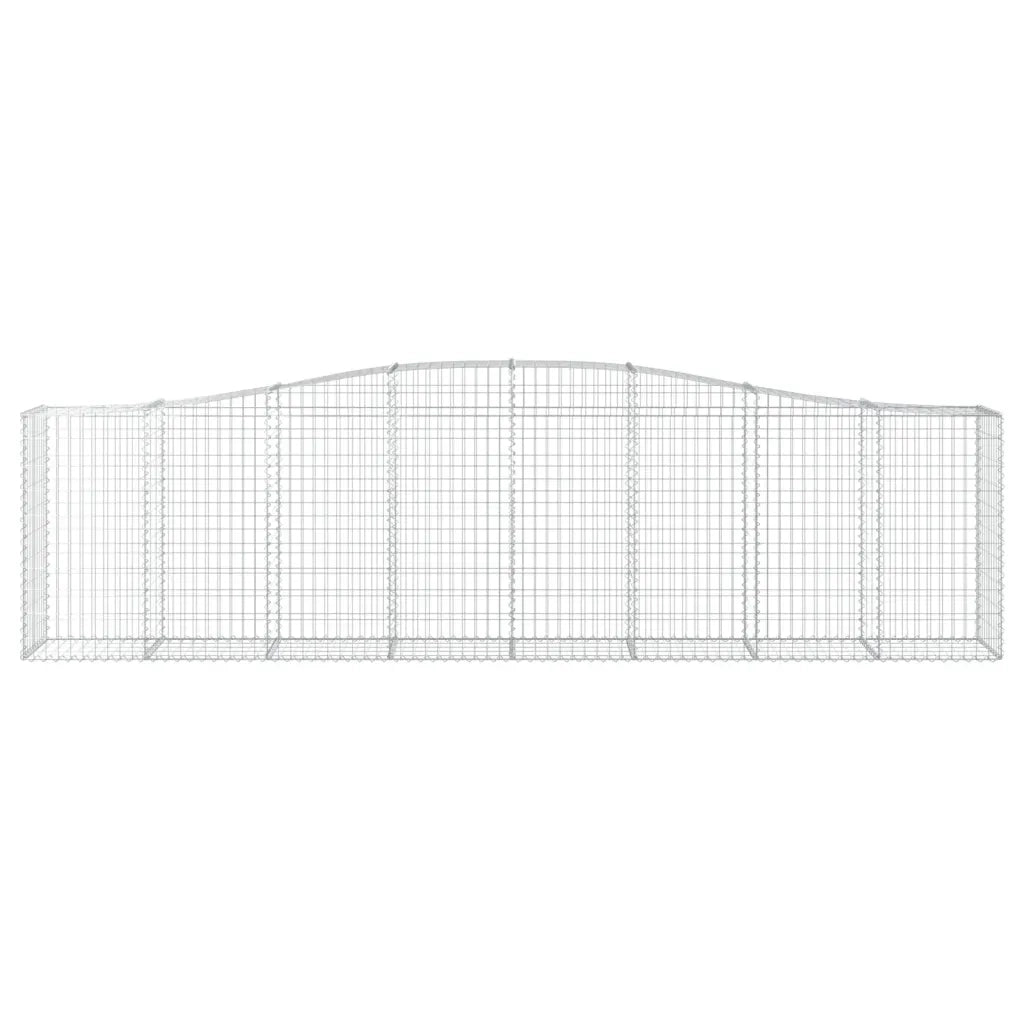 Cesti Gabbioni ad Arco 6 pz 400x50x100/120 cm Ferro Zincato 3145960
