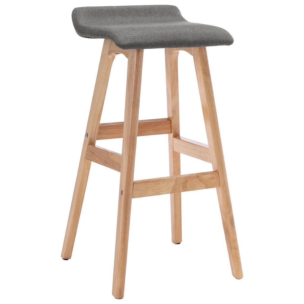 Sedie da Bar 2 pz Grigio Scuro in Tessuto cod mxl 61662
