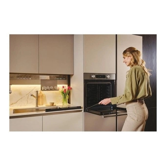 Candy CA6 N5B3EHTX 78 L Nero, Acciaio inox