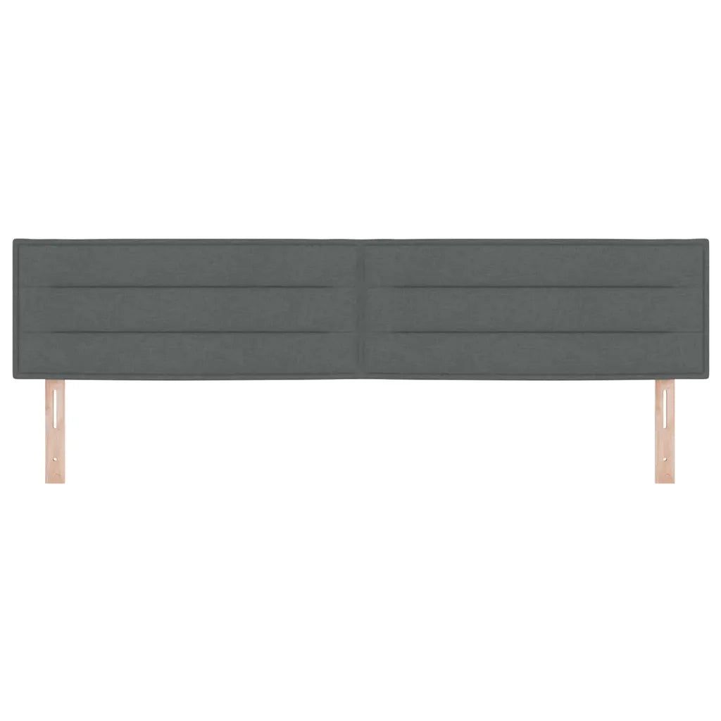 Testiera Grigio scuro 200 cm Tessuto 42007035