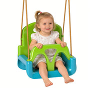 Altalena per bambini 3 in 1 con cintura di sicurezza ¨C zephmum ¨C Verde scuro