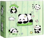Scritture Panda Thema - Cassetto con Panda Thema - 16 pezzi - Con Quaderno, Pennarelli, Paperclip e Accessori - Carrello educativo divertente per studenti e animali amici - Fai da te - Materiale scolastico - Accessori ufficio