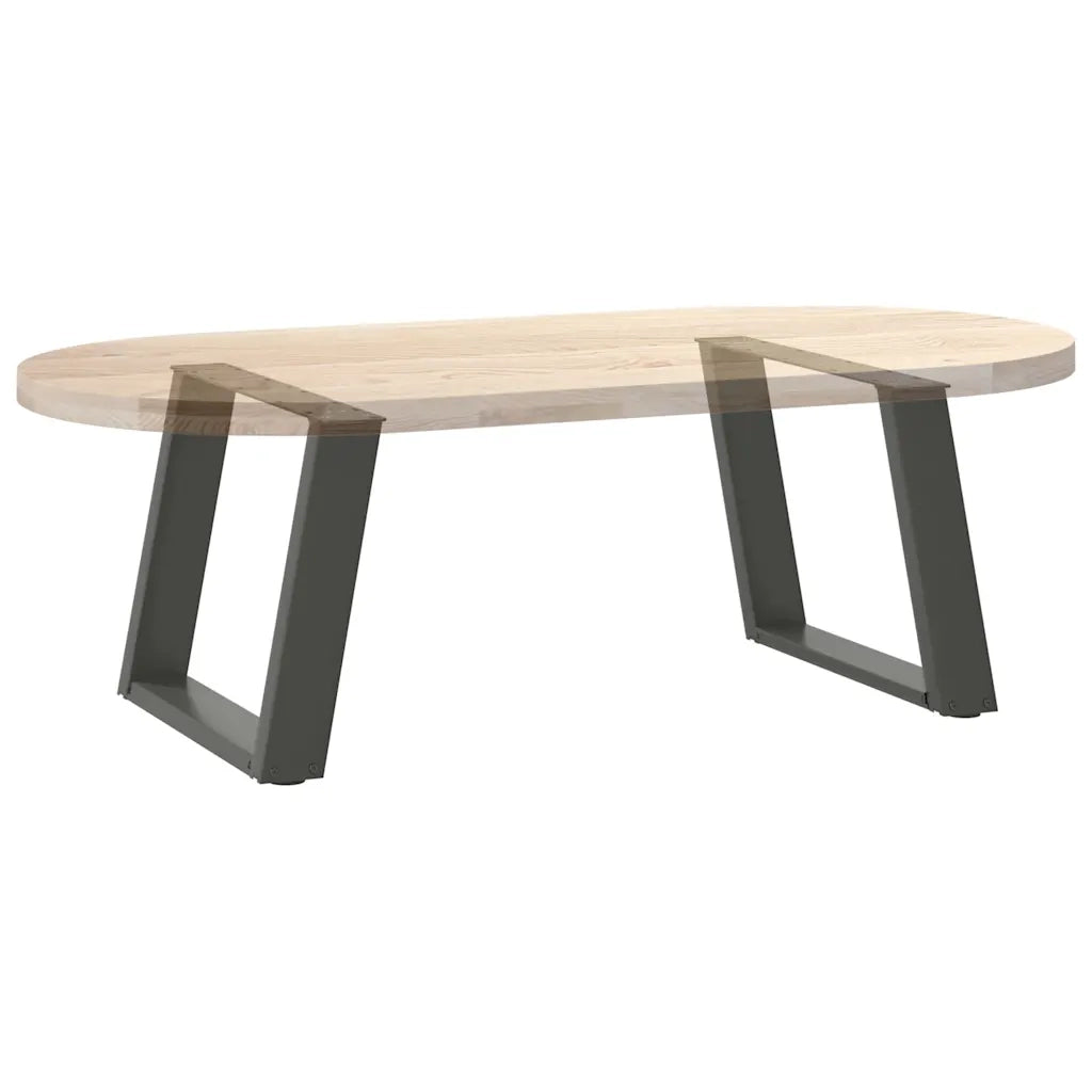 Gambe per Tavolino da Caffè a Forma di U 2 pz Antracite 60x(42-43) cm Acciaio 4012770