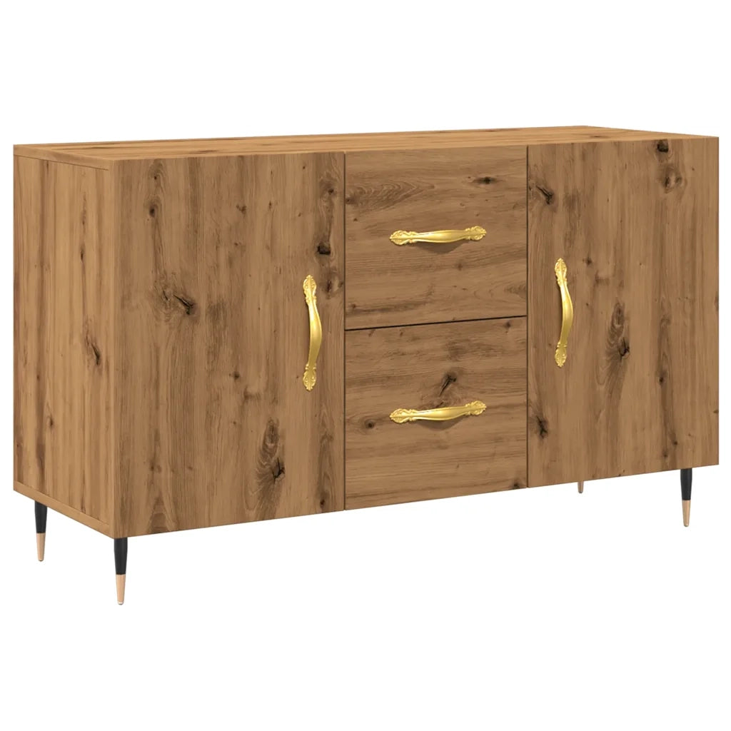 Credenza | Madia | Buffet da pranzo | Armadio da pranzo Rovere Artigianale 100x36x60 cm in Legno Multistrato