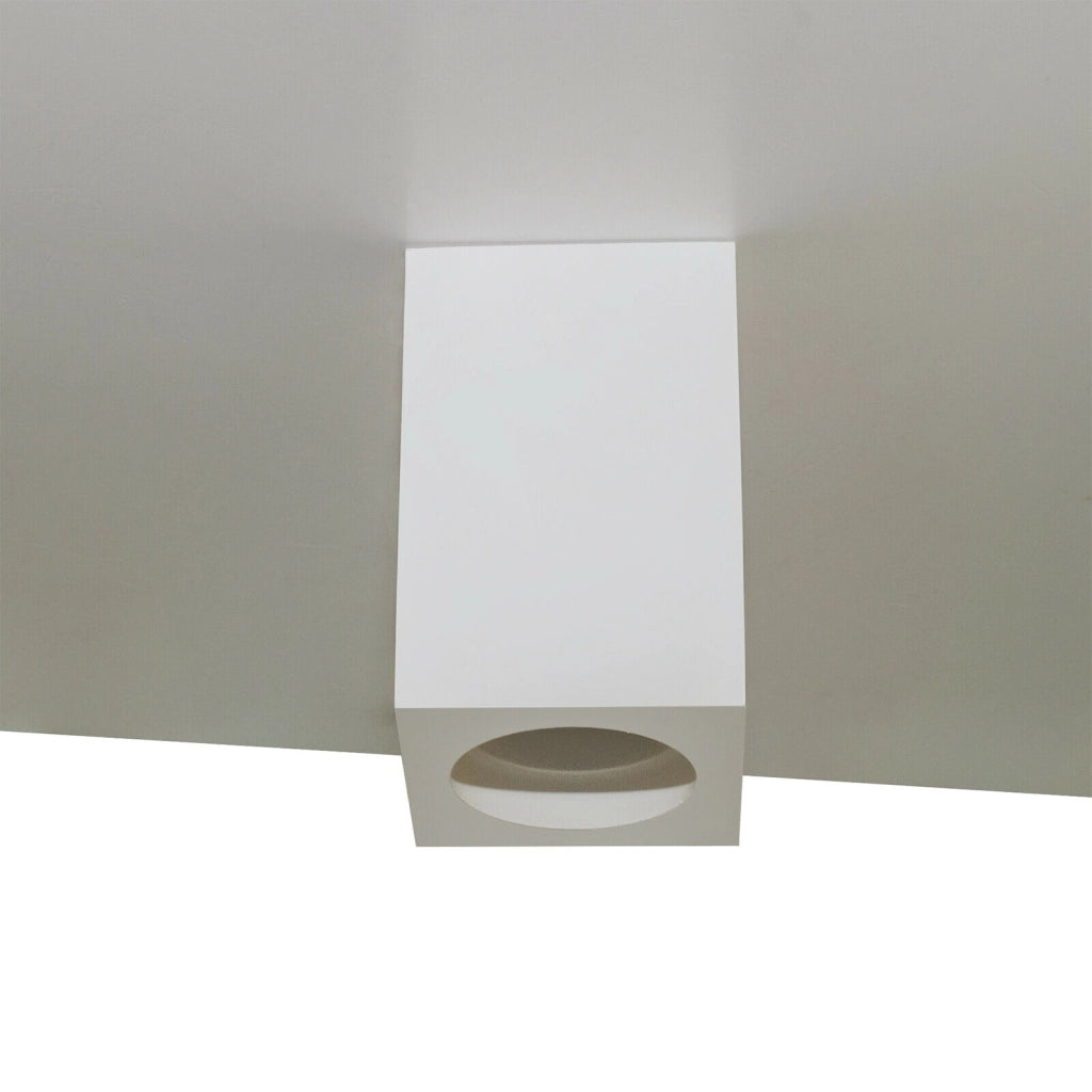 Porta faretto quadrato plafoniera GU10 gesso luce soffitto interni negozio 230V