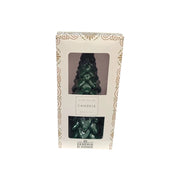 CANDELA ALBERO DI NATALE LACCATA VERDE