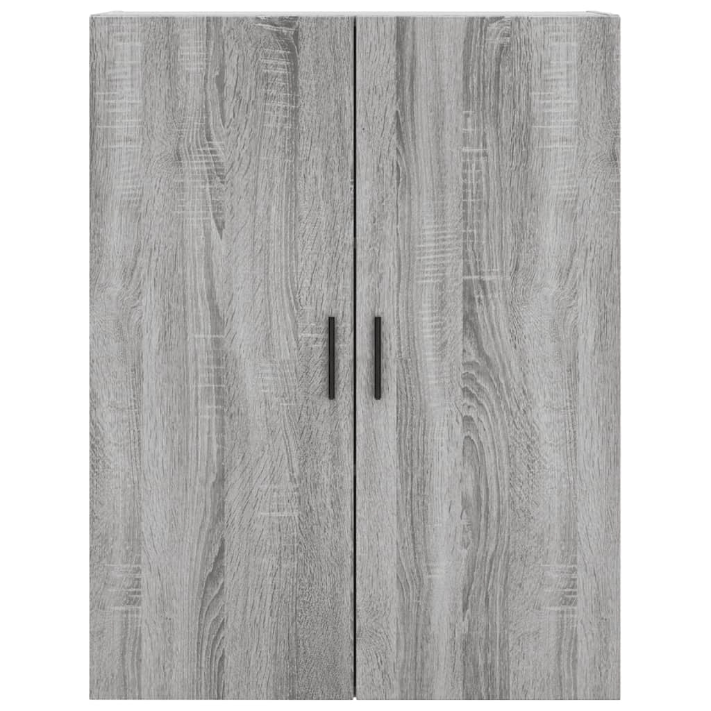 Buffet credenza cassettiera armadio mobile contenitore organizer cucina soggiorno salotto rovere Sonoma alto 69,5 x 34 x 180 cm legno ingegnerizzato grigio 02_0035416