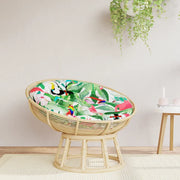 Cuscino Rotondo Multicolore Ø 100x11 cm in Tessuto Oxford 361979