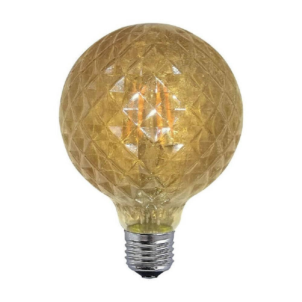 Trade Shop - Lampadina Filamento Sfera Ambra E27 4w Stile Vintage Retro Luce Decorativa Td-oc -