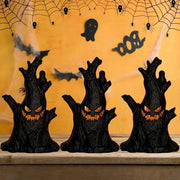 Decorazione di Halloween per albero - luci LED - decorazione da tavola - batterie - fai da te - albero di Halloween - decorazione - decorazione per festa - terrazzo - 3 pezzi.