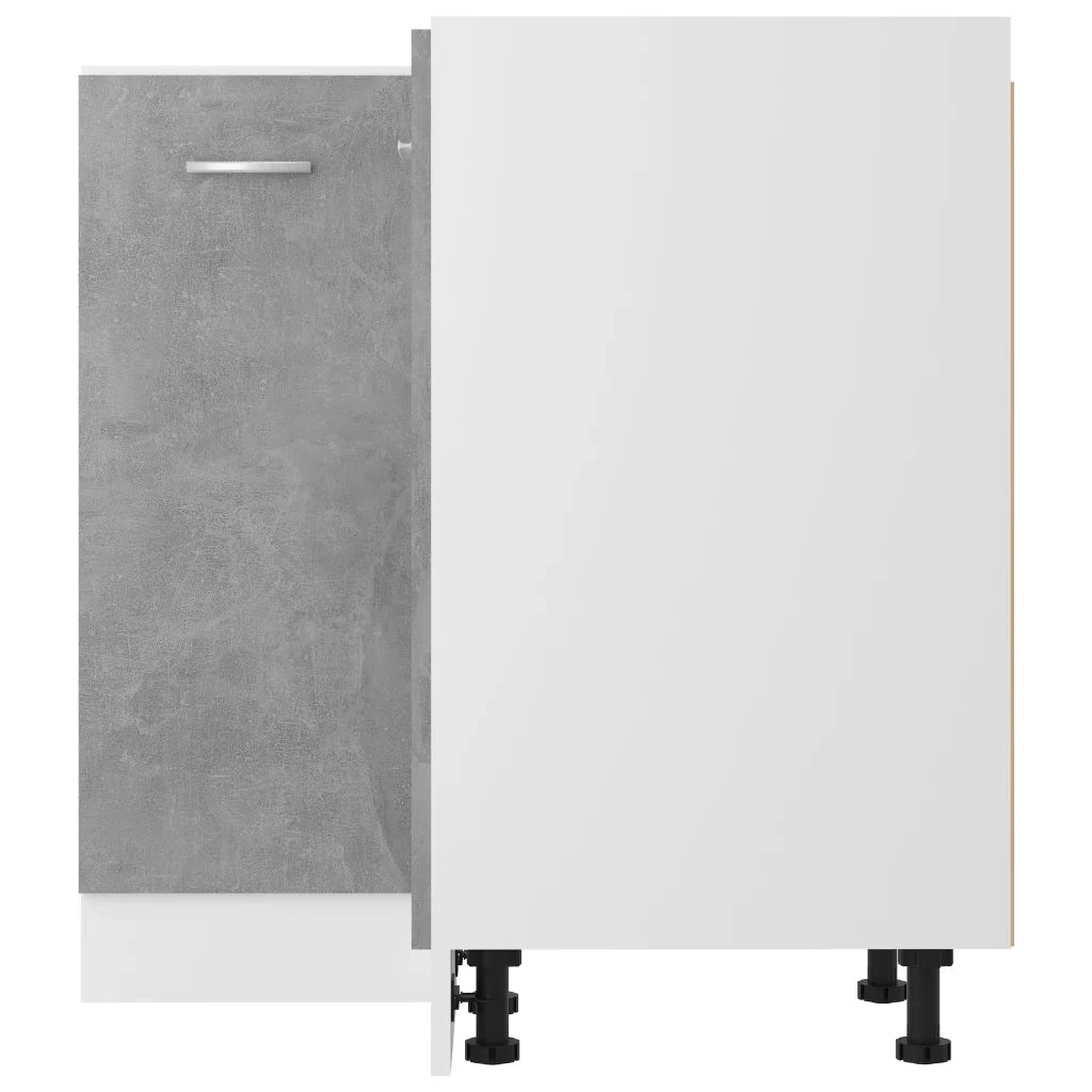 Mobile Angolare Â“LyonÂ” Grigio Cemento 75,5x75,5x81,5 cm in