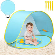 Ombrellone Pop Up Automatico Portatile Protezione UV 50+ per Viaggi di Famiglia in Spiaggia Bagaglio