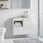 Mobile da Bagno Bianco Lucido 30 x 44,5 x 50 cm 890506