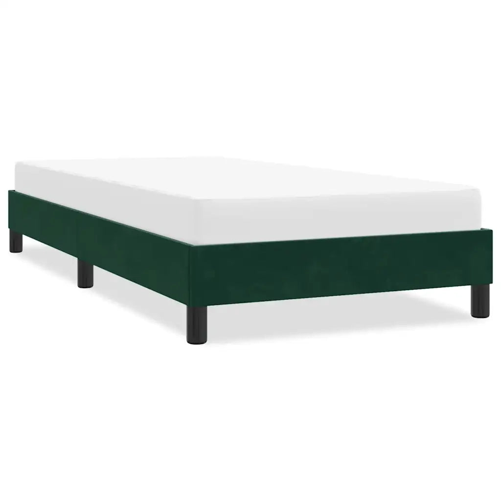 Giroletto senza Materasso Verde Scuro 80x210 cm in Velluto 4101334