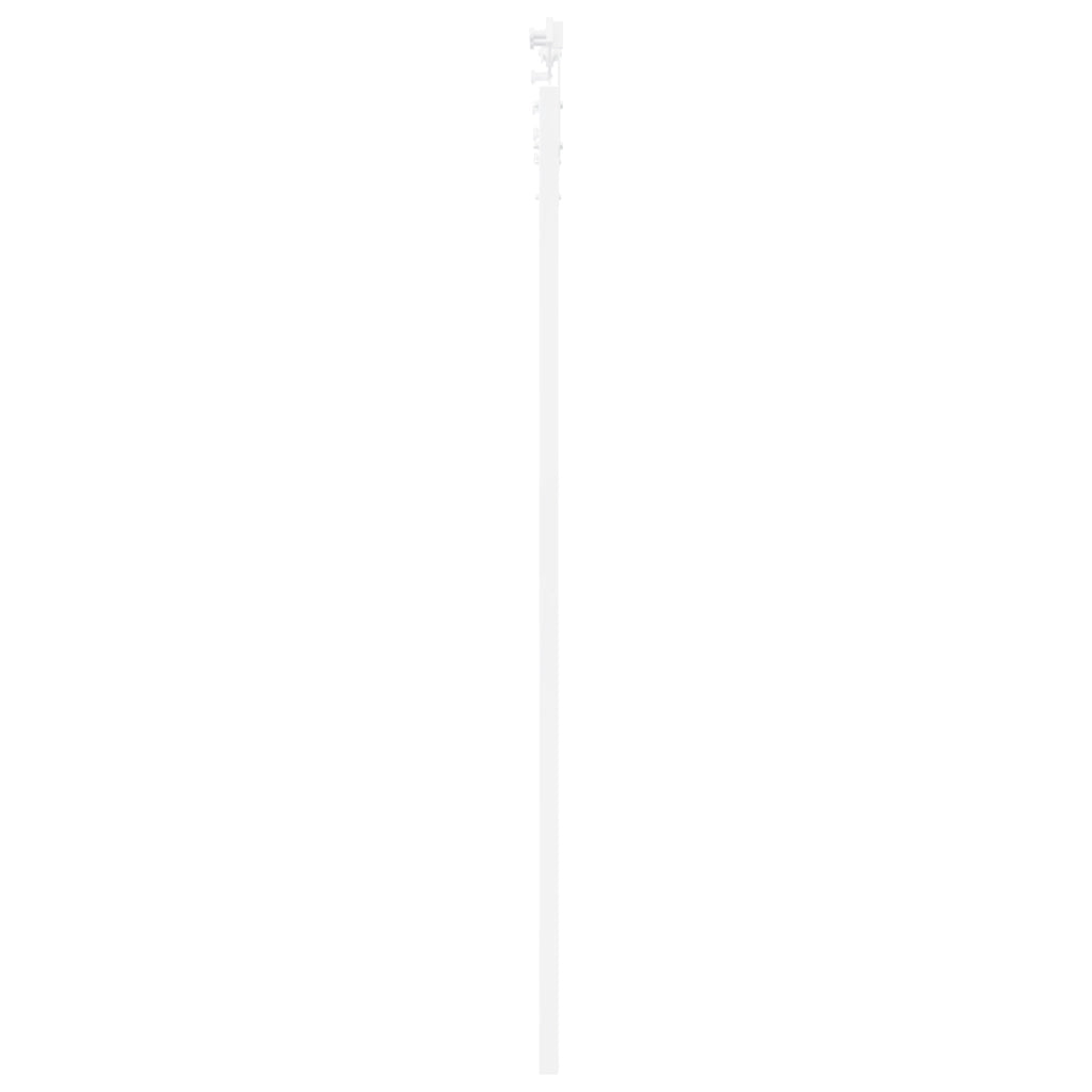 Set Porta Scorrevole  con Accessori Bianca 93x202 cm Legno Massello Pino