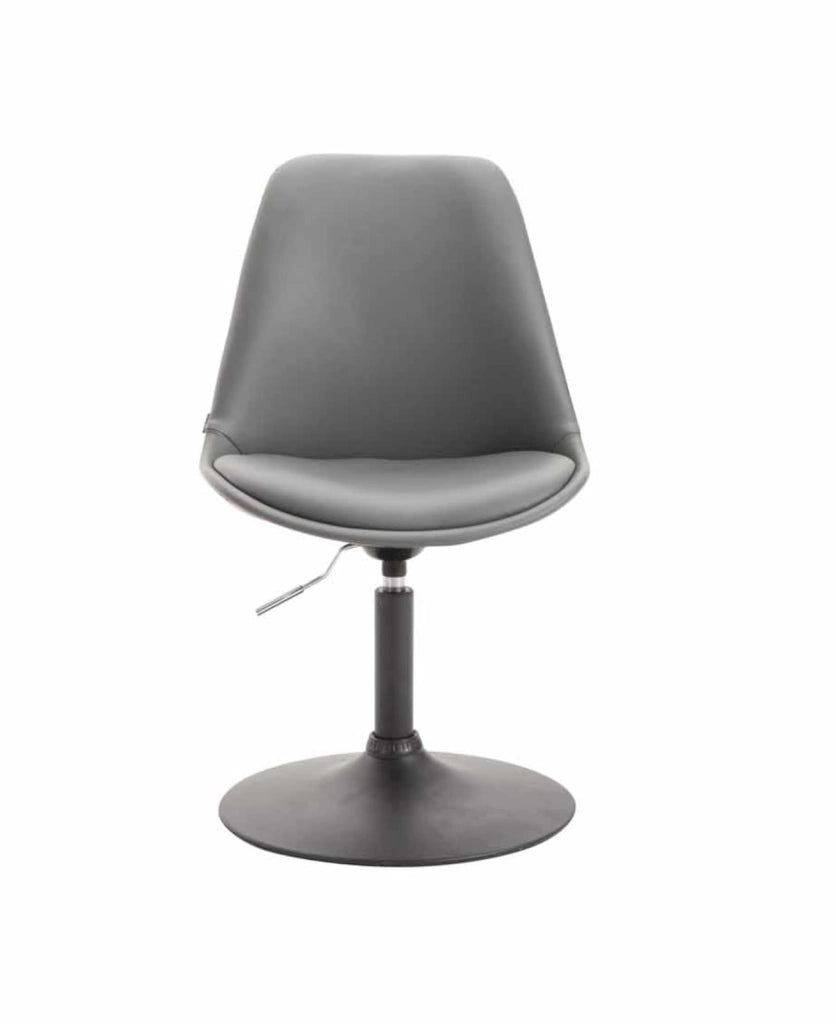 Set di 4 sedie da pranzo Maverick in ecopelle grigio,nero