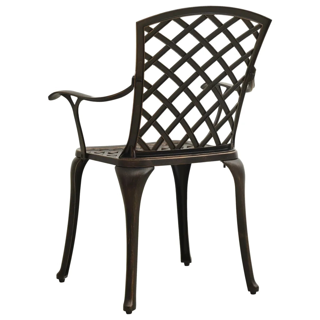 Set da Bistrot 3 pz in Alluminio Pressofuso Bronzo 3070583