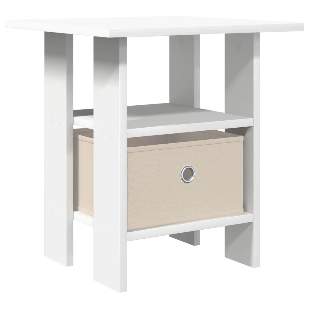 Comodino con cassetto Bianco 41 x 40 x 45 cm Legno multistrato 8000420